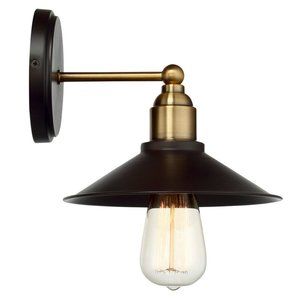 Light Dimmable Bronze Armed Wall Sconce / Farm House / Rustic / Industrial